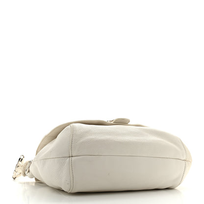 Gucci Calfskin Techno Horsebit Large Flap White 4 of 15