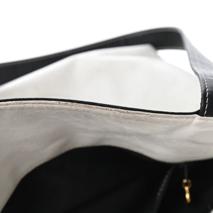 Chanel Lambskin CC Bi-Color Tote White Black 13 of 13