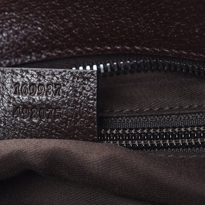 Gucci Monogram Web Medium Double Pocket Messenger Bag Dark Brown 6 of 10