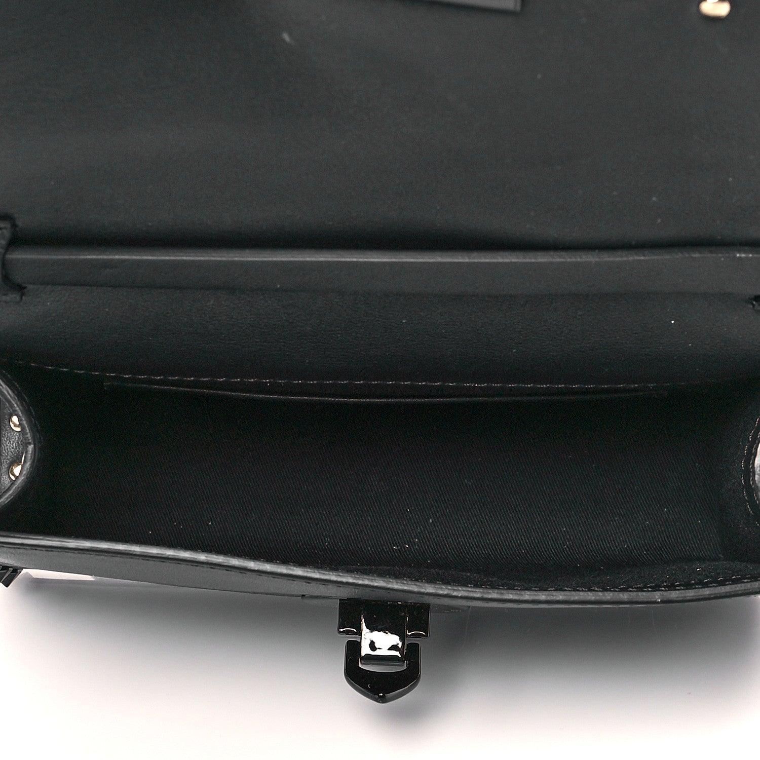 Valentino Garavani Vitello Monochrome Medium Rockstud Flip Lock Crossbody Bag Black 5 of 9