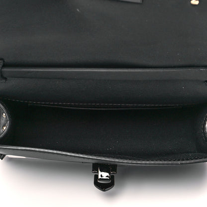 Valentino Garavani Vitello Monochrome Medium Rockstud Flip Lock Crossbody Bag Black 5 of 9
