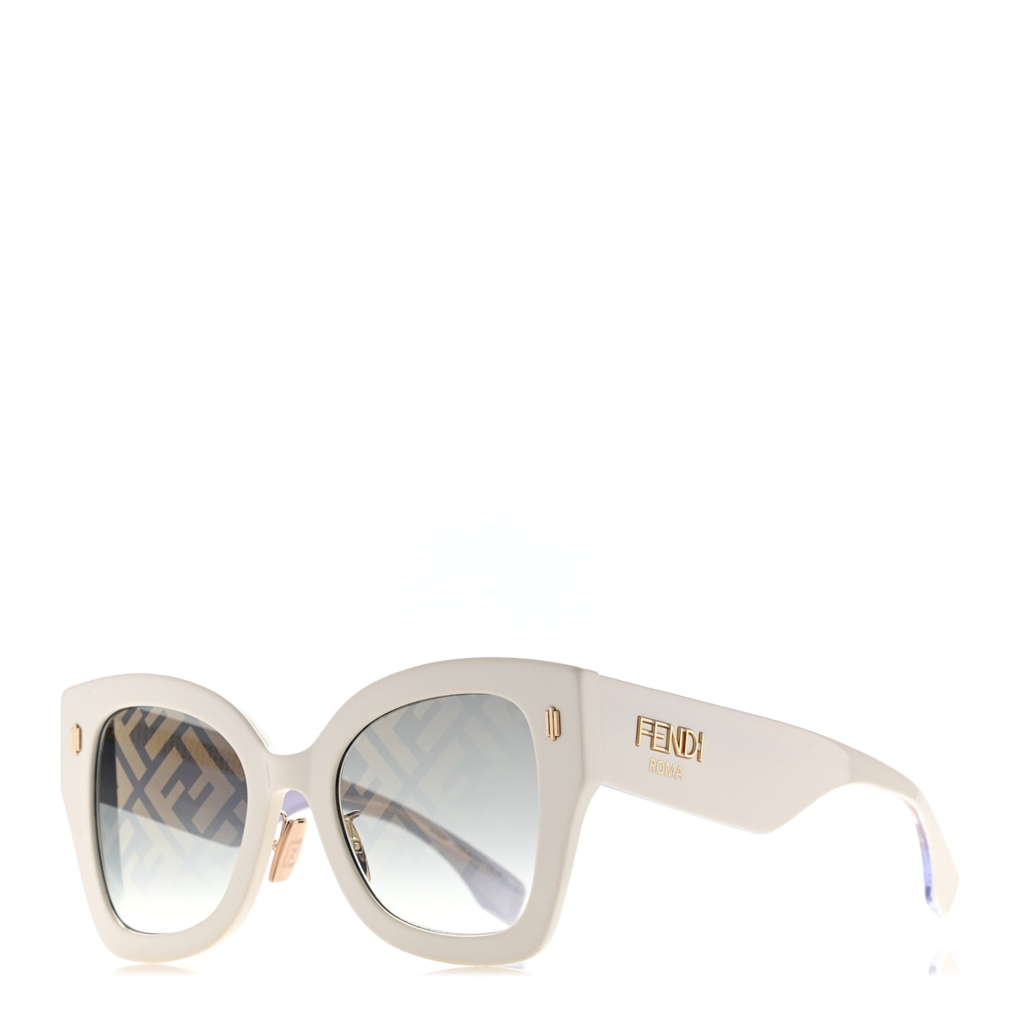 Acetate FF Sunglasses FF 0434/G/S White Gold