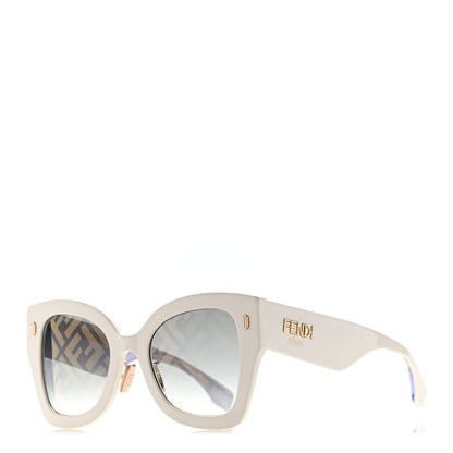 Fendi Acetate FF Sunglasses FF 0434/G/S White Gold 1 of 9