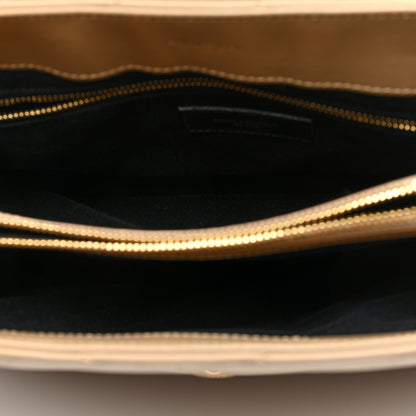 Saint Laurent Calfskin Y Quilted Monogram Medium Loulou Chain Satchel Natural Tan 5 of 10