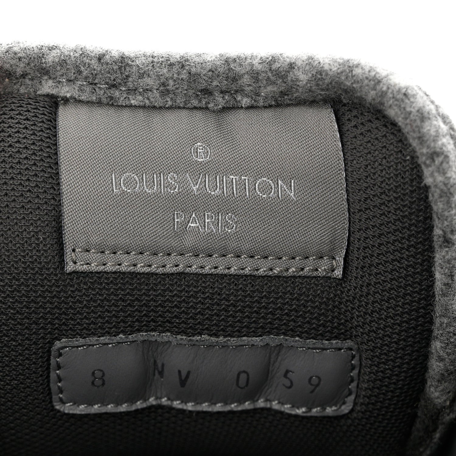 Louis Vuitton Wool Mens LV Trainer Sneakers 8 Grey 6 of 7
