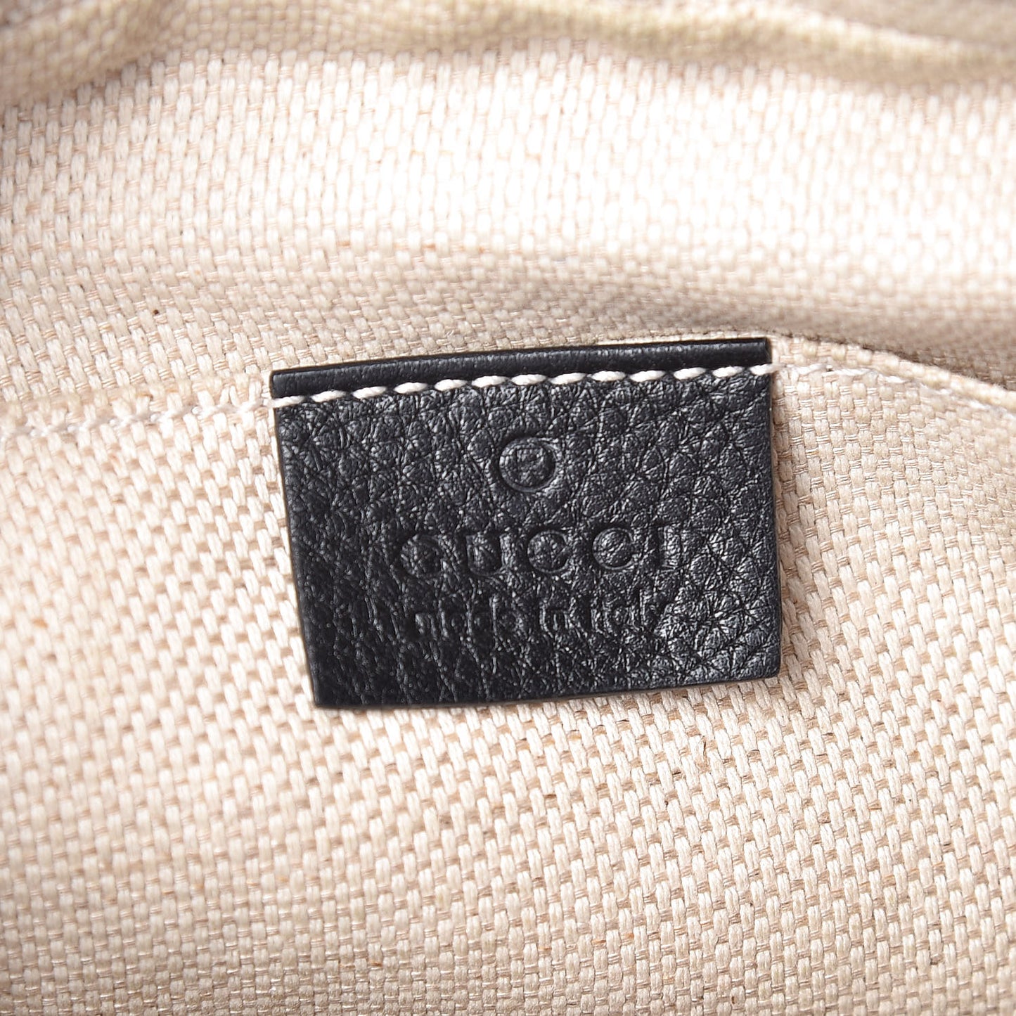 Pebbled Calfskin Small Soho Disco Bag Black