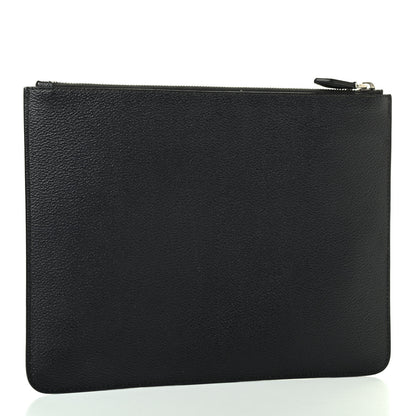 Givenchy Coated Canvas Monkey Brother Print Large Zip Pouch Black 2 of 4