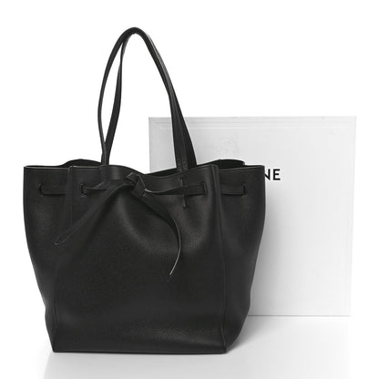 Celine Soft Grained Calfskin Small Belt Cabas Phantom Black 10 of 10