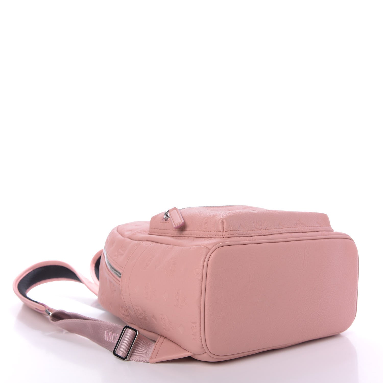 MCM Calfskin Ottomar Monogram Small Backpack Pink 6 of 9
