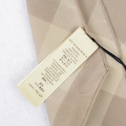 Burberry Silk Giant Check Scarf Pale Trench 5 of 7
