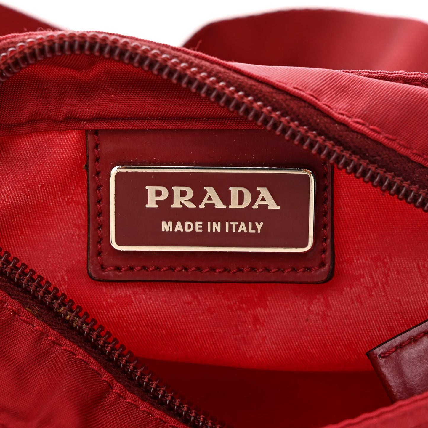 Nylon Flat Messenger Bag Fuoco