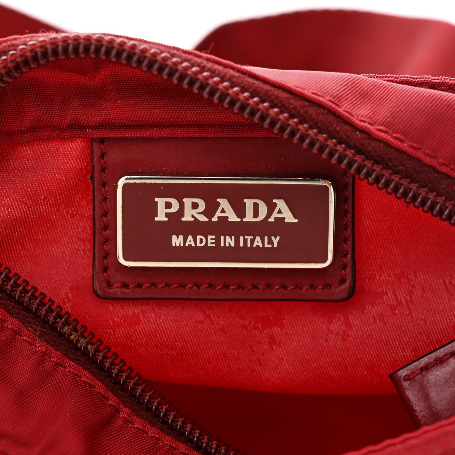 Prada Nylon Flat Messenger Bag Fuoco 7 of 14