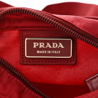 Prada Nylon Flat Messenger Bag Fuoco 7 of 14