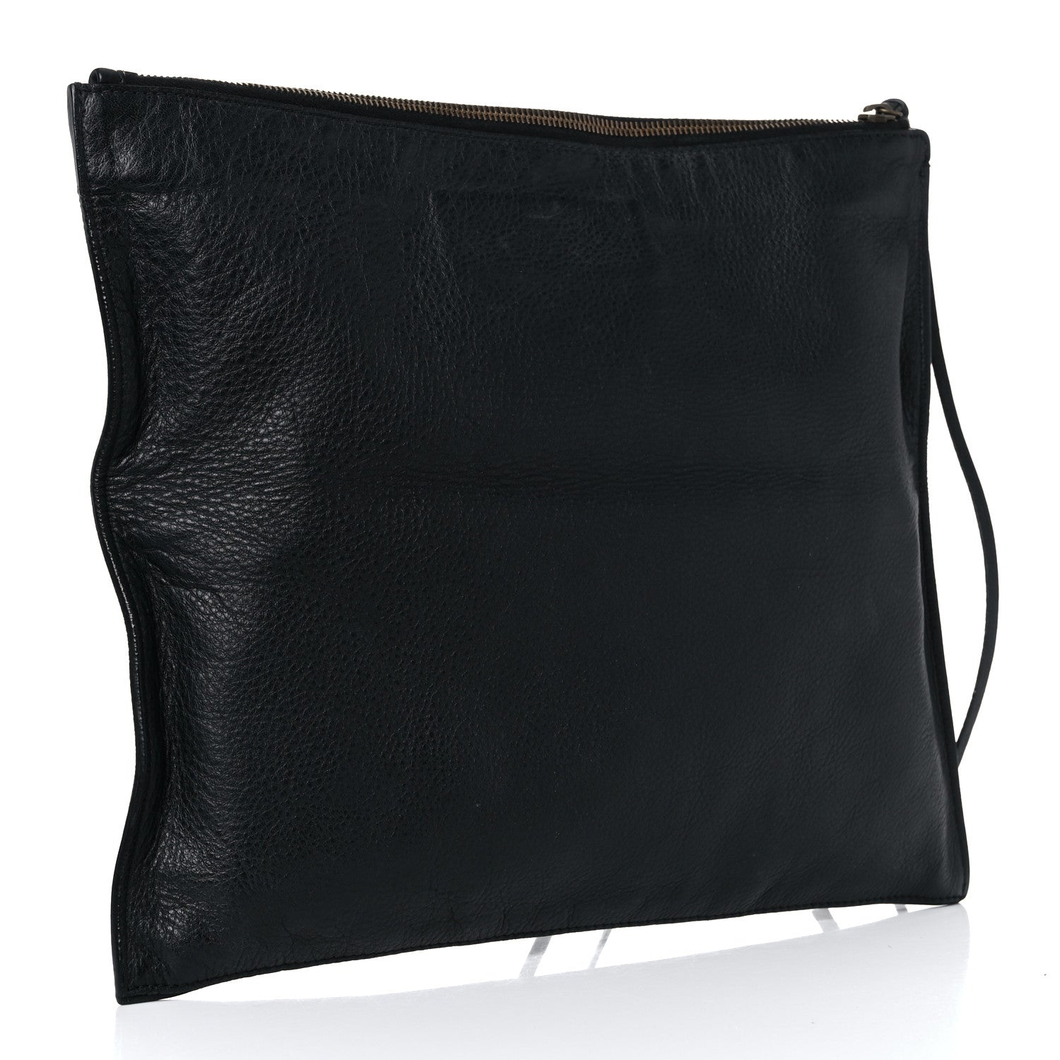 Balenciaga BALENCIAG Veau Papier Classic Silver Hardware Clutch Black 3 of 19