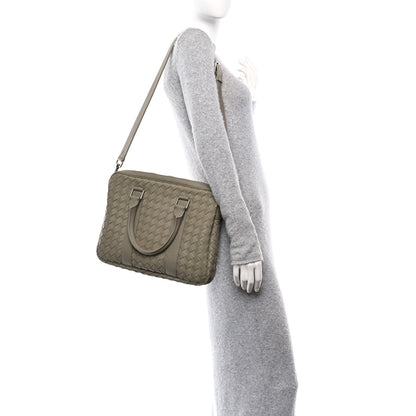 Bottega Veneta Nappa Intrecciato Medium Briefcase Taupe 2 of 10