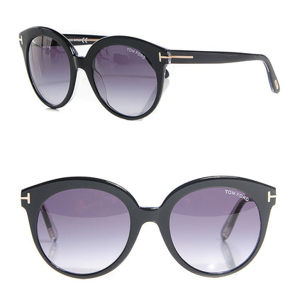 Tom Ford Monica Round Sunglasses TF429 Black 1 of 7