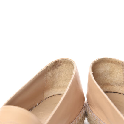 Chanel Lambskin CC Espadrilles 38 Beige Black 13 of 15