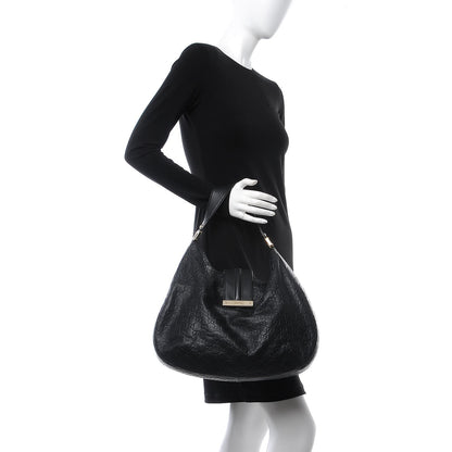 Gucci Guccissima Large New Ladies Web Hobo Black 2 of 9