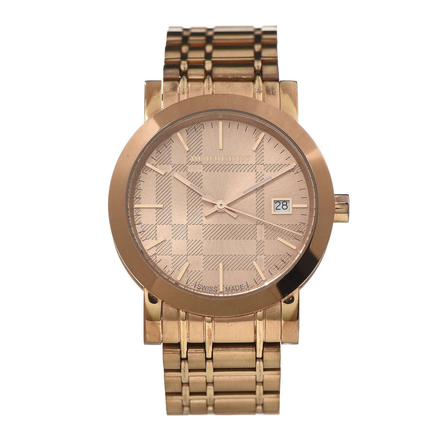 Stainless Steel 38mm Heritage Quartz Watch Rose BU1864