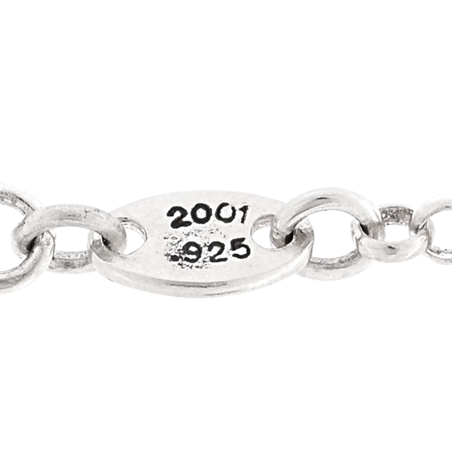 Sterling Silver Safety Pin Baby Fat Cross Pendant Necklace