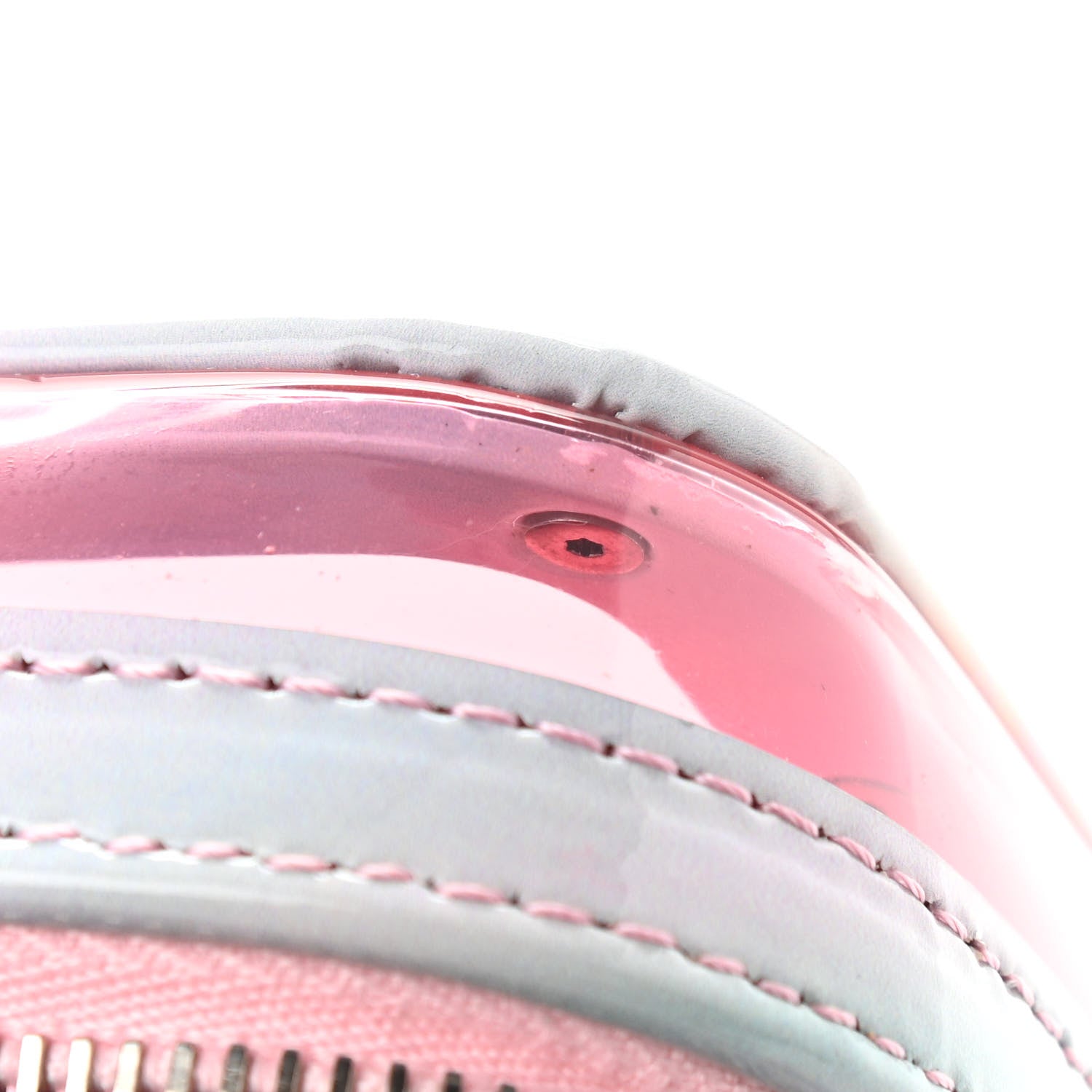 Chanel PVC Patent Calfskin Patent Lambskin Small CC Vanity Case Pink 11 of 11