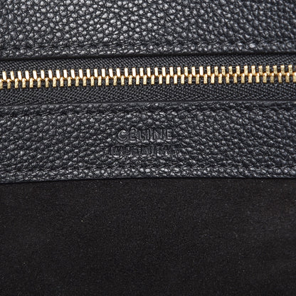 Celine Soft Grained Calfskin Small Belt Cabas Phantom Black 6 of 7