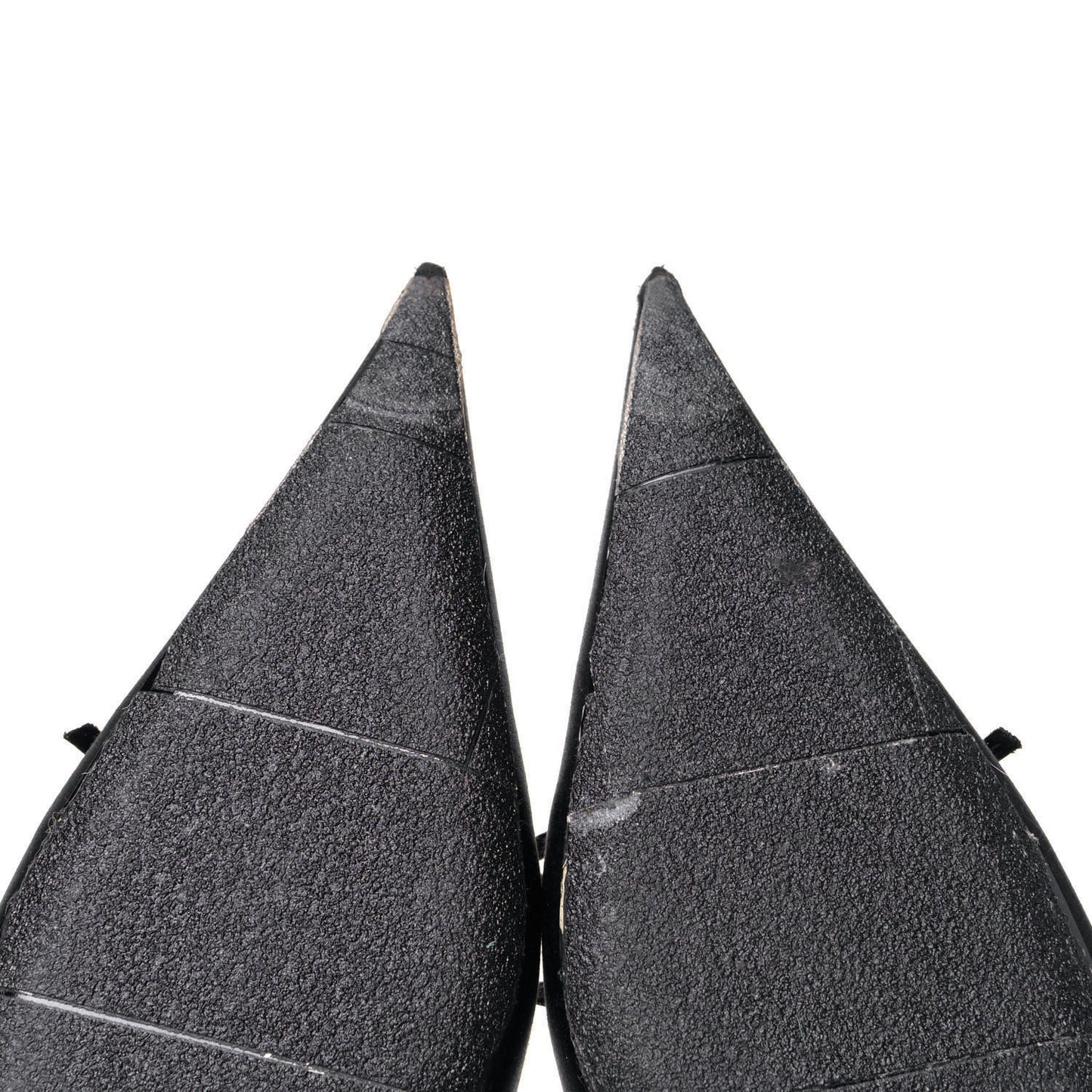 Satin Pointed Toe Knife Mules 39 Black