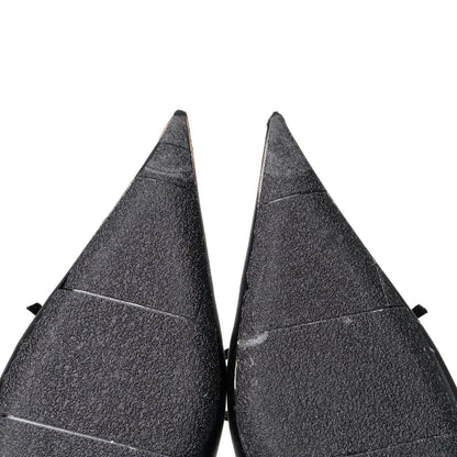 Balenciaga Satin Pointed Toe Knife Mules 39 Black 5 of 6