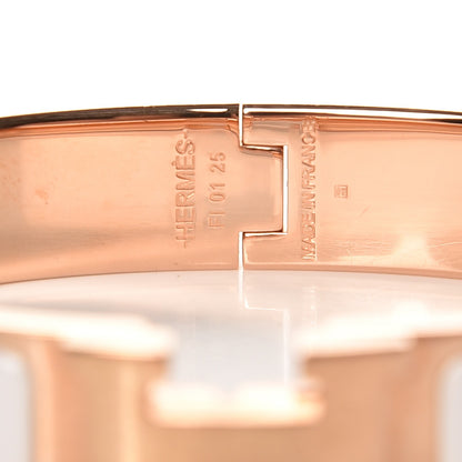 Hermes Enamel Narrow Clic Clac H Bracelet GM White 3 of 4