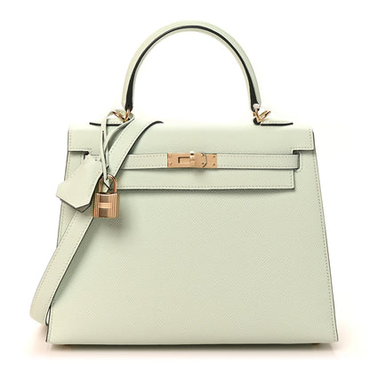 Hermes Epsom Kelly Sellier 25 Vert Peppermint 1 of 11