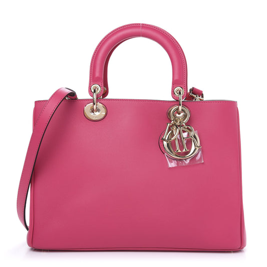 Calfskin Medium Diorissimo Bag Fuchsia
