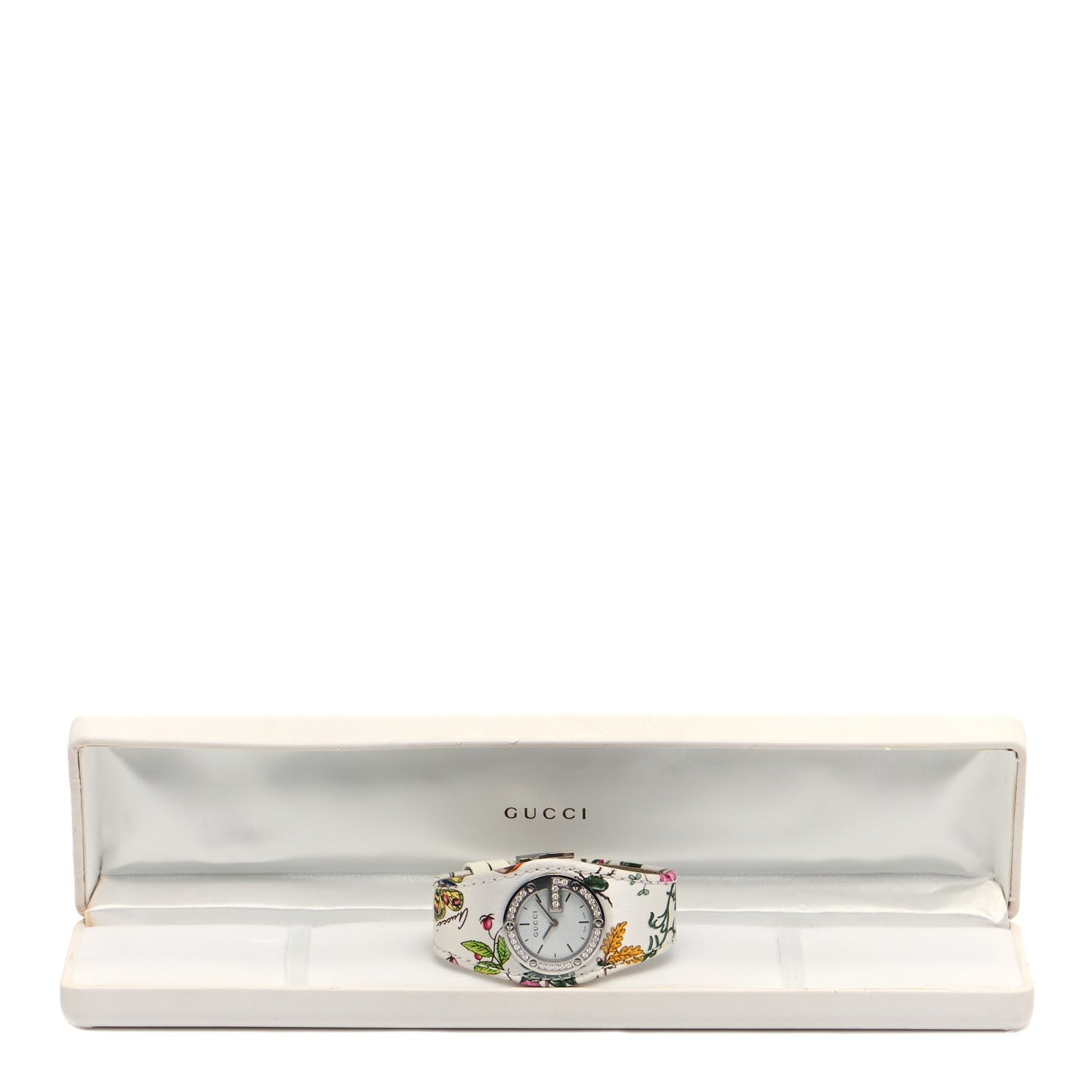 Stainless Steel Canvas Diamond Bezel 31mm 104 Flower Quartz Watch