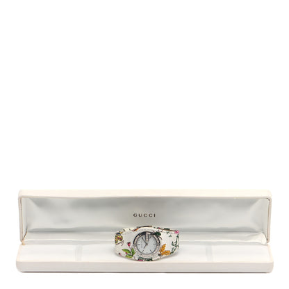 Gucci Stainless Steel Canvas Diamond Bezel 31mm 104 Flower Quartz Watch 5 of 5