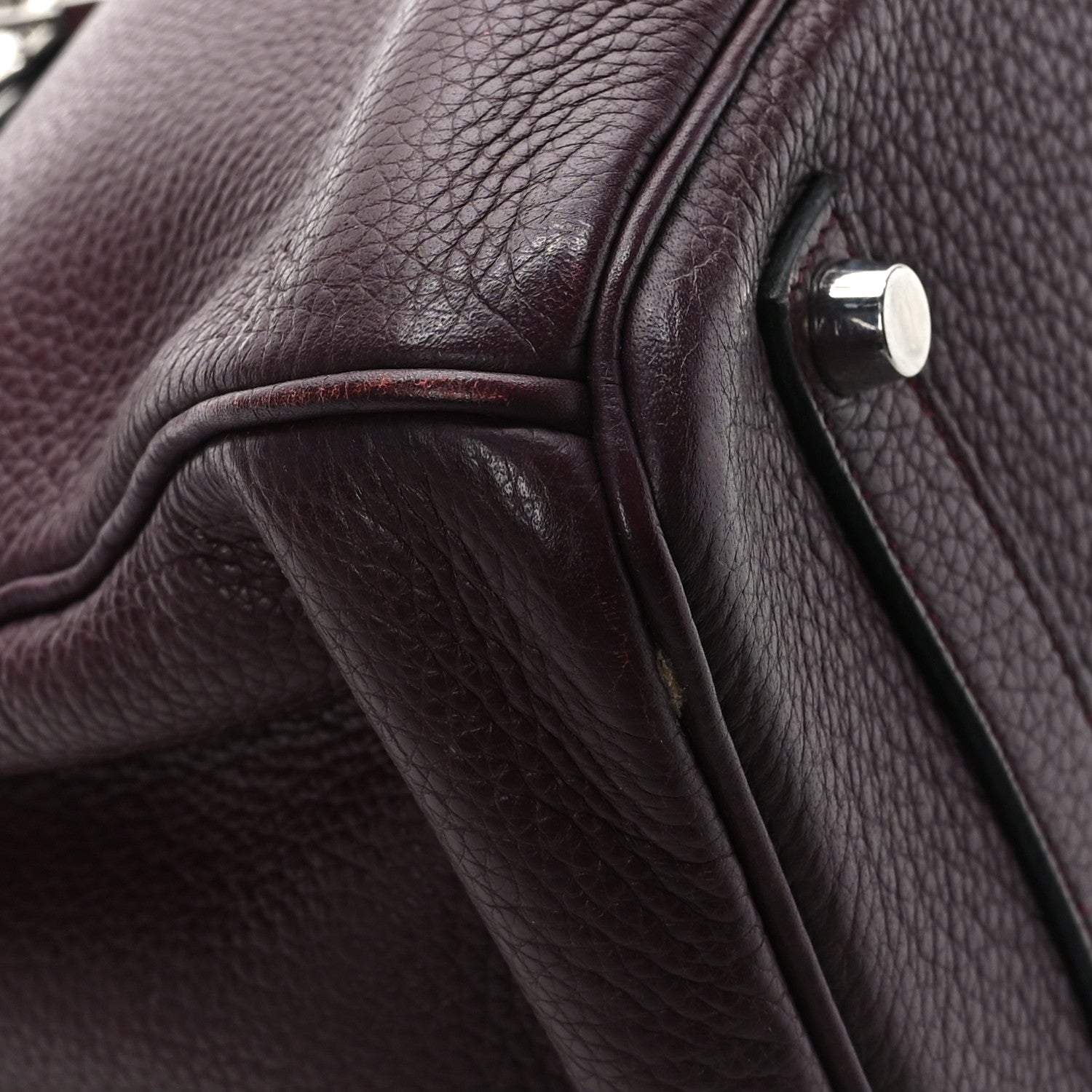 Hermes Taurillon Clemence BIRKIN 35 Prune 8 of 11
