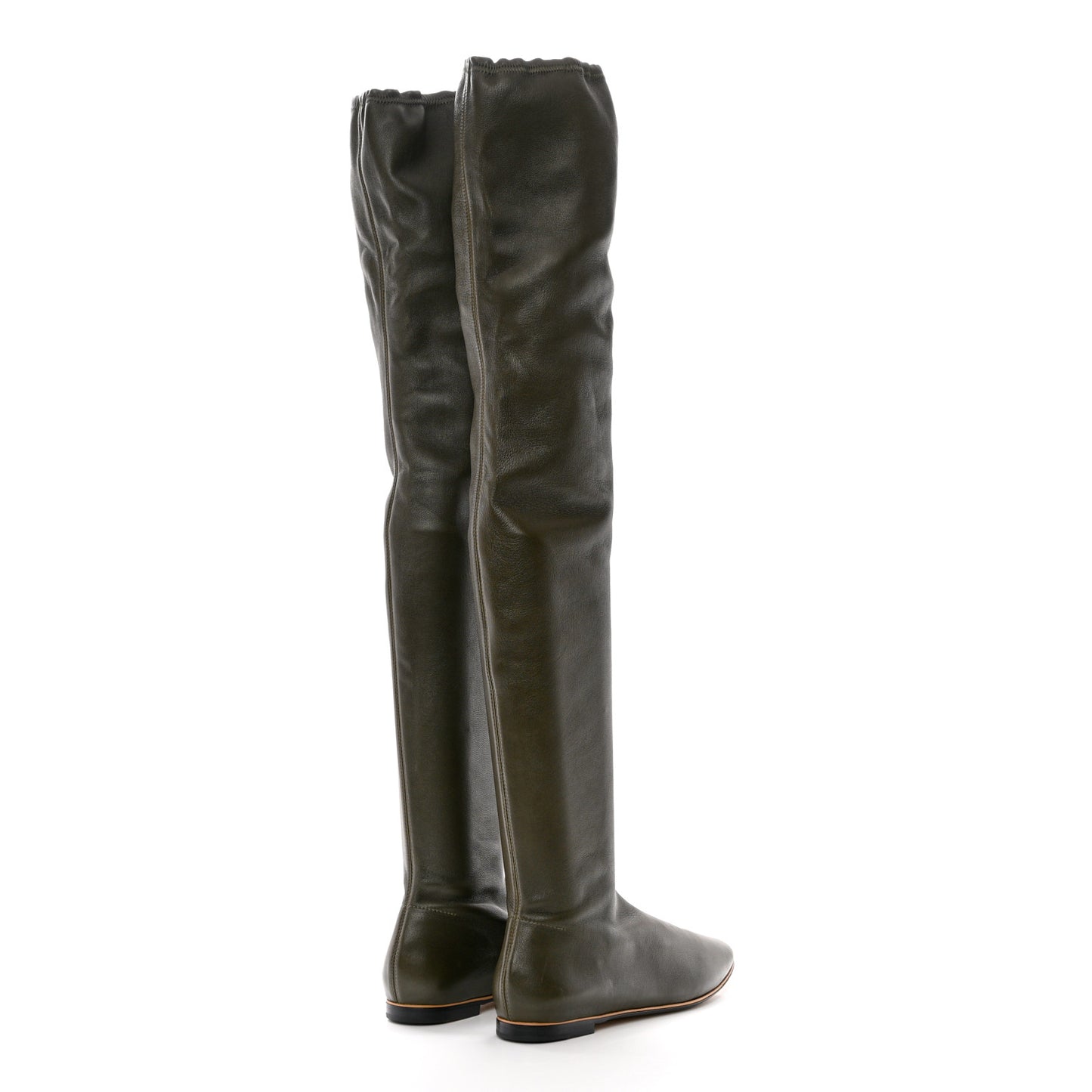 Nappa Over The Knee Boots 37 Khaki