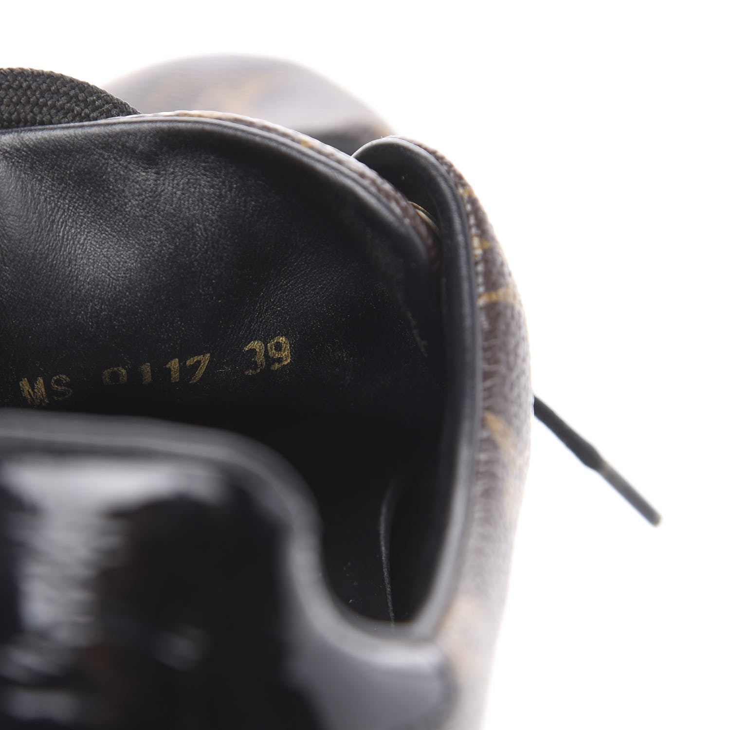 Louis Vuitton Patent Monogram Frontrow Sneakers 39 7 of 12