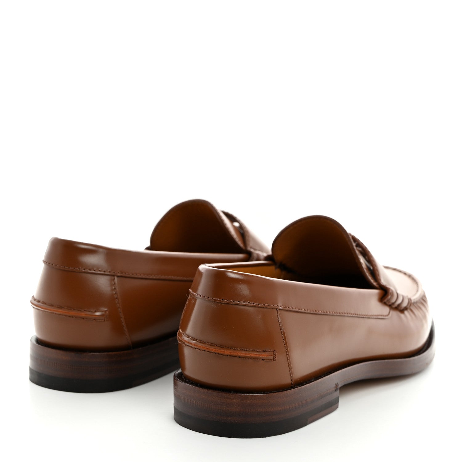 Gucci Calfskin Mens Interlocking G Millennial Ribot Loafers 8 Cuir 4 of 9