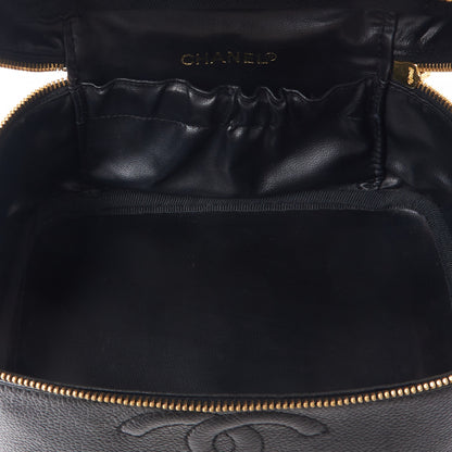 Chanel Caviar Vanity Cosmetic Case Black 4 of 9