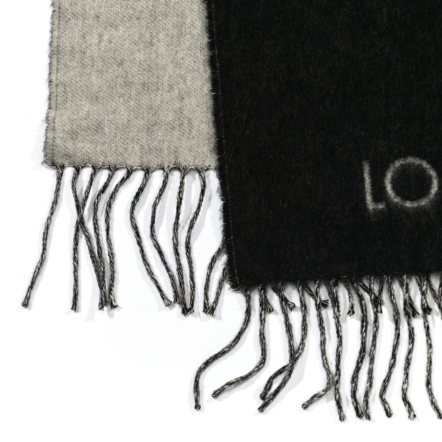 Louis Vuitton Cashmere Monogram Reykjavik Scarf Black 3 of 4