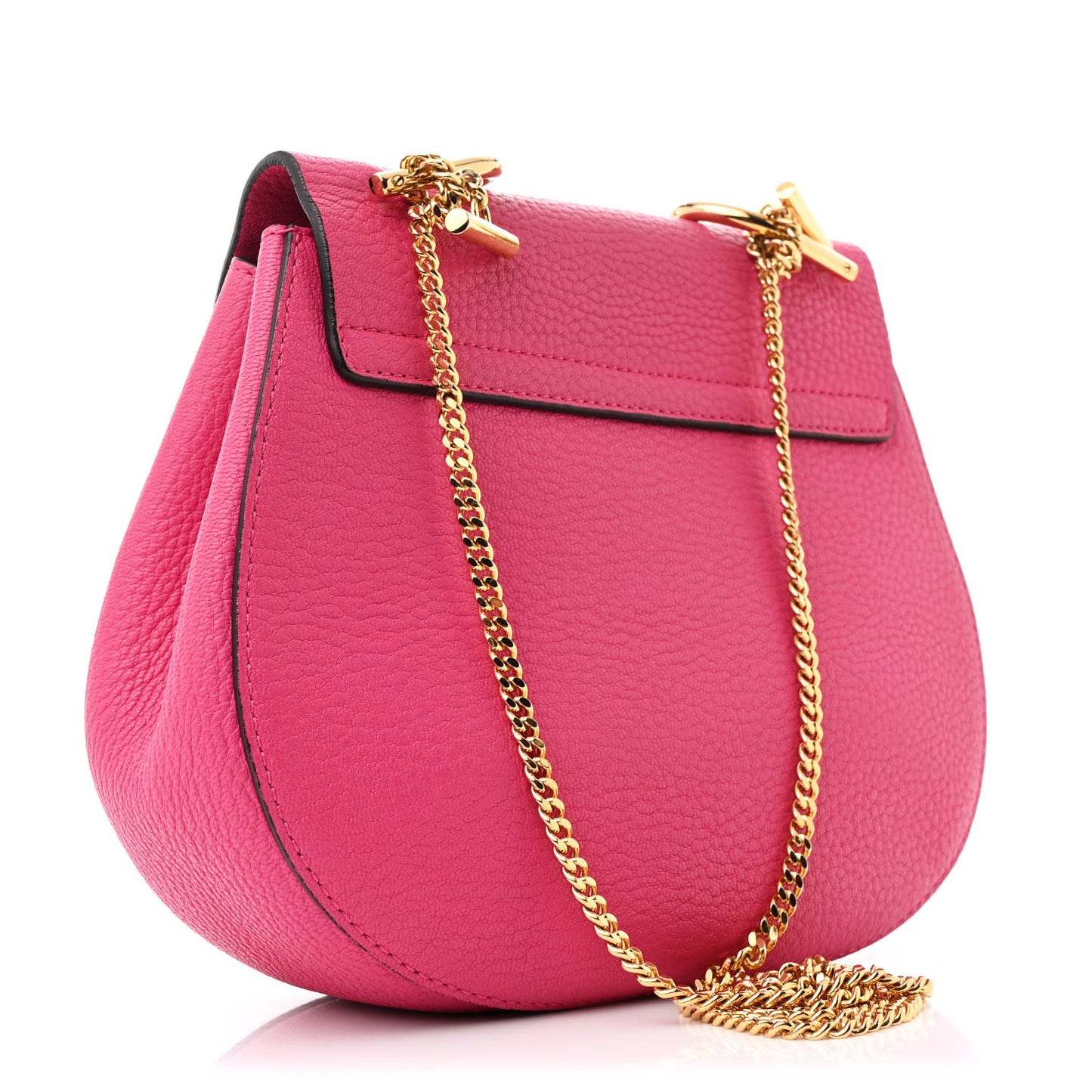 Grained Lambskin Drew Shoulder Bag Dreamy Pink