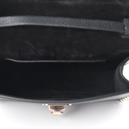 Valentino Garavani Pebbled Calfskin Medium Rockstud Flip Lock Crossbody Bag Black 5 of 8