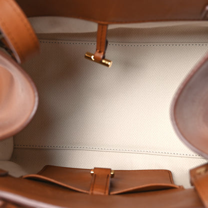 The Row Polished Saddle Calfskin Soft Margaux 10 Bag Cuir 5 of 12