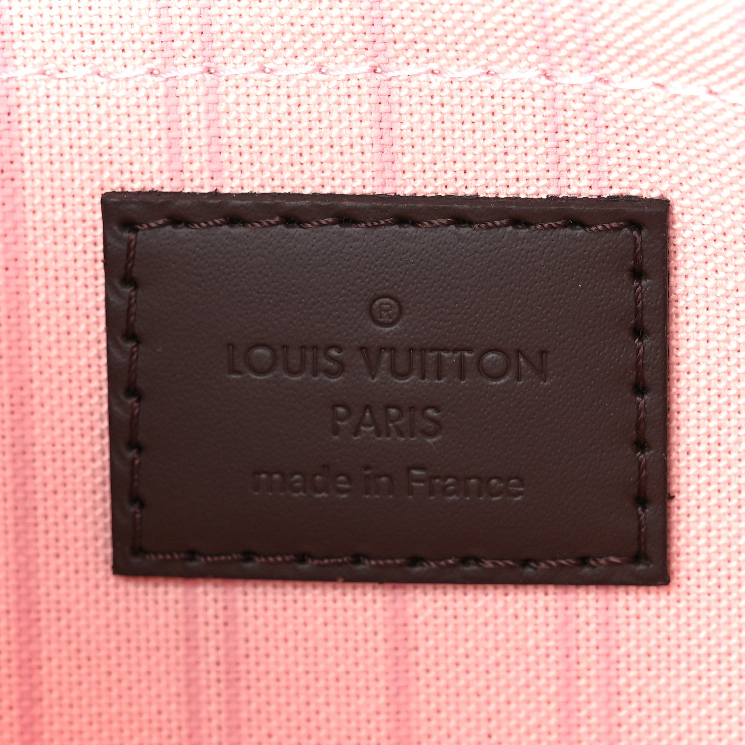 Louis Vuitton Damier Ebene Neverfull MM GM Pochette Rose Ballerine 6 of 9