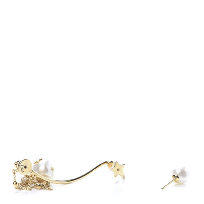 Christian Dior Pearl Shiny-D Earring Gold 3 of 5