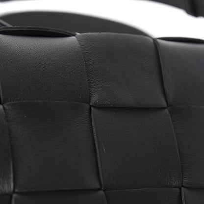 Bottega Veneta Lambskin Maxi Intrecciato Cassette Crossbody Bag Black 14 of 14