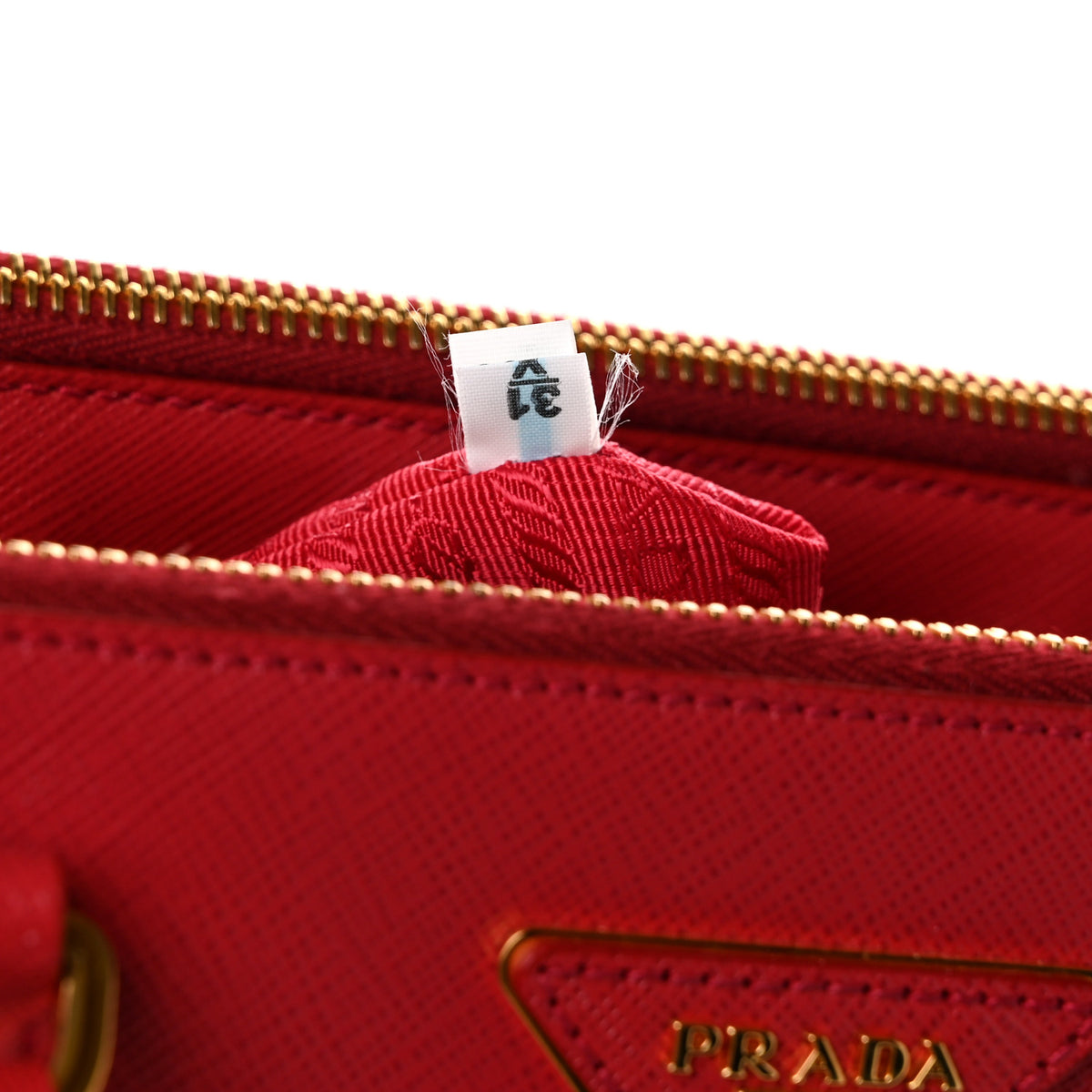 Prada Saffiano Medium Galleria Double Zip Tote Fuoco 8 of 11