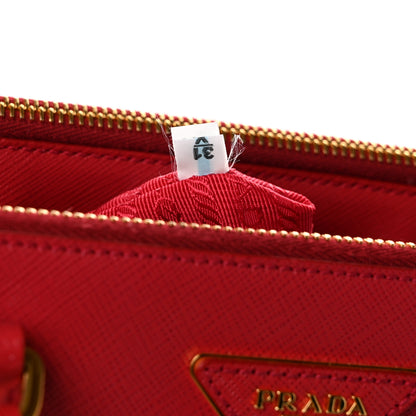 Prada Saffiano Medium Galleria Double Zip Tote Fuoco 8 of 11