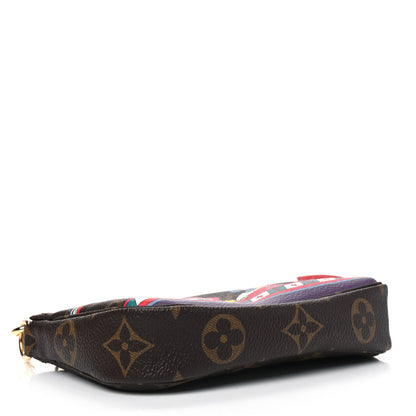 Louis Vuitton Monogram 2020 Christmas Animation Bumper Cars Mini Pochette Accessories Coquelicot 3 of 4