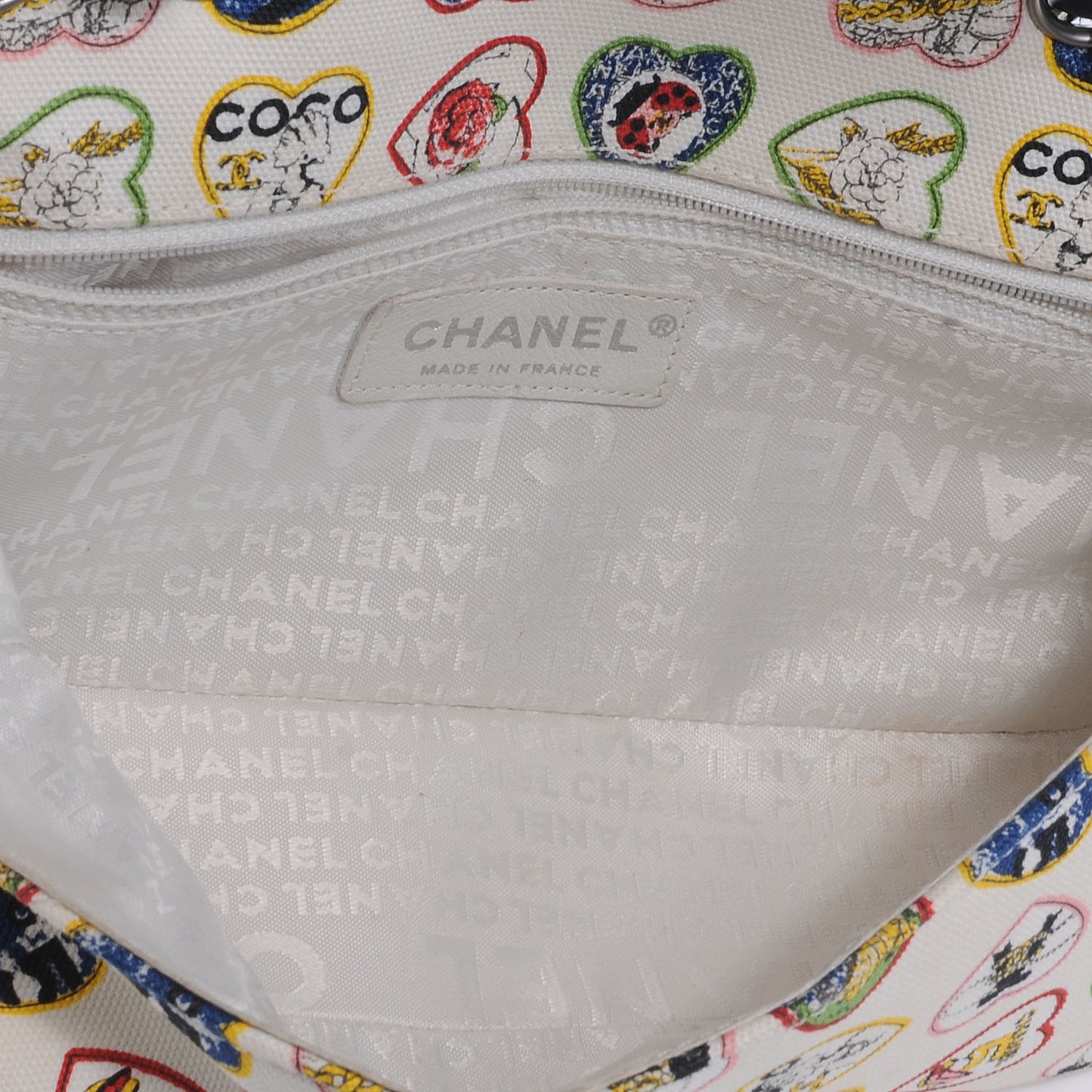 Canvas Coco Hearts East West Flap