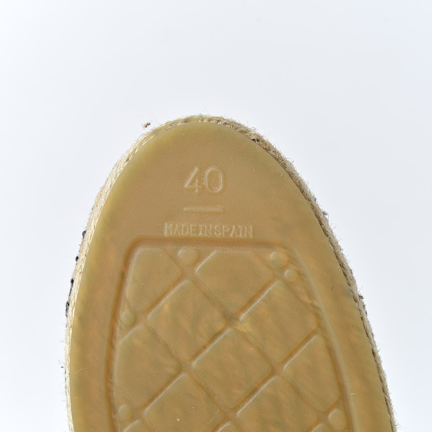 Chanel Metallic Tweed Grosgrain CC Espadrilles 40 Black Gold 8 of 12